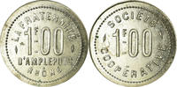 Frankreich 1 Franc Münze, La Fraternité, Société Coopérative, Amplepuis -