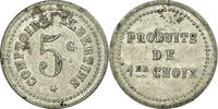Frankreich 5 Centimes Münze, Comptoirs Albertins, Albert, SS, Aluminium -