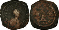 Decanummium Münze, Justin I & Justinian I, Constantinople, S, Kupfer -