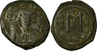 Follis Münze, Tiberius II Constantine, Nicomedia, S+, Kupfer -