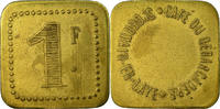 Frankreich 1 Franc Münze, Café du Débarcadère, Saint-Germain-en-Laye, SS -