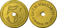 Frankreich 5 Francs Münze, Café du Débarcadère, Saint-Germain-en-Laye, SS -