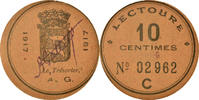 Frankreich 10 Centimes Münze, Lectoure, VZ, Cardboard -