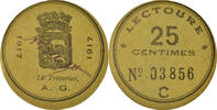 Frankreich 25 Centimes Münze, Lectoure, VZ, Cardboard -