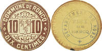 Frankreich 10 Centimes Münze, Commune de Roncq, Roncq, VZ, Cardboard -