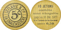 Frankreich 5 Centimes Münze, La Chaléassière, Le Flaive & Cie, Saint-Etienne, 5 -