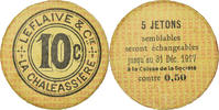 Frankreich 10 Centimes Münze, La Chaléassière, Le Flaive & Cie, Saint-Etienne, 10 -