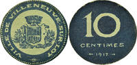 Frankreich 10 Centimes Münze, Ville de Villeneuve-sur-Lot, Villeneuve-sur-Lot, 10 -