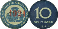 Frankreich 10 Centimes Münze, Ville de Villeneuve-sur-Lot, Villeneuve-sur-Lot, 10 -
