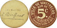 Frankreich 5 Centimes Münze, Ville de Wattrelos, Wattrelos, SS, Cardboard -