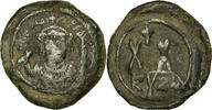 Half Follis Münze, Phocas, Kyzikos, S, Kupfer, Sear:668 -