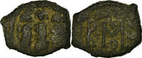 Follis Münze, Heraclius, with Martina and Heraclius Constantine -