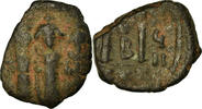 Follis Münze, Heraclius, with Martina and Heraclius Constantine -