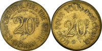 Frankreich 20 Centimes Münze, Cie des Chemins de Fer à Voie Etroite, Saint-Etienne, 20 -