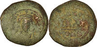 Follis Münze, Phocas, Constantinople, S, Kupfer, Sear:640 -