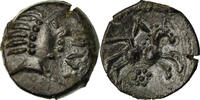 Bronze VIRIIT Münze, Pictones, Ist century BC, SS, Bronze, Delestrée:3692 -