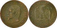 Frankreich 10 Centimes Münze, Napoleon III, Napoléon III, Lyons, S+ -