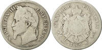 Frankreich 2 Francs Napoleon III, Napoléon III, Paris, SGE, Silber -
