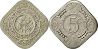 Niederlande 5 Cents Wilhelmina I, SS+, Copper-nickel, KM:153 -