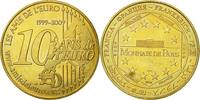 Frankreich betaalpenning Token, Touristic token, Paris - 10 ans de l'Euro, MDP, SS -