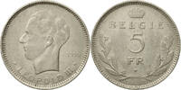 Belgien 5 Francs, 5 Frank Münze, SS, Nickel, KM:109.1 -