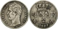 Frankreich 1/4 Franc 1827 A Münze, Charles X, Paris, SS, Silber, KM:722.... 54,95 EUR  zzgl. 4,95 EUR Versand