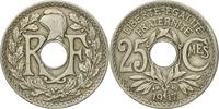 Frankreich 25 Centimes Münze, Lindauer, SS, Copper-nickel, KM:867a, Le -