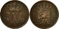 Niederlande Cent Münze, William III, SS, Kupfer, KM:100 -