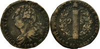 Frankreich 1792 W Münze, 2 sols françois, Lille, S+, Bronze