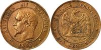 Frankreich 10 Centimes Münze, Napoleon III, Napoléon III, Strasbourg -