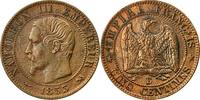 Frankreich 5 Centimes Münze, Napoleon III, Napoléon III, Rouen, SS -