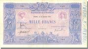 Frankreich 1000 Francs Geldschein, 1 000 F 1889-1926 ''Bleu et Rose'' -