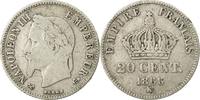 Frankreich 20 Centimes Münze, Napoleon III, Napoléon III, Bordeaux, S -