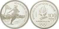 Frankreich 100 Francs Münze, VZ, Silber, KM:972 -