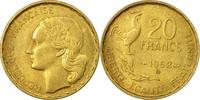 Frankreich 20 Francs Münze, Guiraud, Beaumont - Le Roger, VZ -