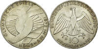 Bundesrepublik Deutschland 10 Mark Münze, Munich, VZ, Silber, KM:131 -