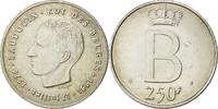 Belgien 250 Francs, 250 Frank VZ, Silber, KM:157.1 -