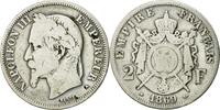 Frankreich 2 Francs Münze, Napoleon III, Napoléon III, Paris, S+ -