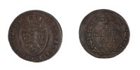 Deutsch Staaten 1/4 Kreuzer Münze, NASSAU, Wilhelm, Usingen, SS+ -