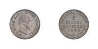 Deutsch Staaten 1/2 Neu-Groschen, 5 Pfennig Münze, PRUSSIA, Wilhelm I -