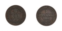 Deutsch Staaten Kreuzer Münze, BADEN, Friedrich I, Dresde, SS, Kupfer -