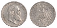 Deutsch Staaten 3 Mark Münze, WURTTEMBERG, Wilhelm II, Freudenstadt -