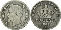 Frankreich 20 Centimes Münze, Napoleon III, Napoléon III, Strasbourg -