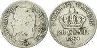 Frankreich 20 Centimes Münze, Napoleon III, Napoléon III, Paris, S -