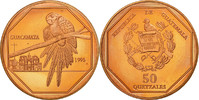 Guatemala 50 Quetzales Münze, Tower, UNZ, Kupfer, KM:3e.1 -