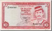 BRUNEI 10 Ringgit Geldschein, SS -