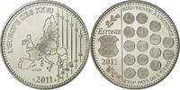 Frankreich Medaille L'Europe des XXVII, Bienvenue à l'Estonie, UNZ+ -