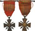 Frankreich Medaille Croix de Guerre, Good Quality, Bronze, 38 -