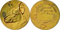 Algeria Medaille Exposition Canine d'Alger, SS+, Gilt Bronze -