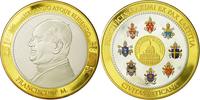 Vatikan Medaille Le Pape François, STGL, Copper Plated Silver -